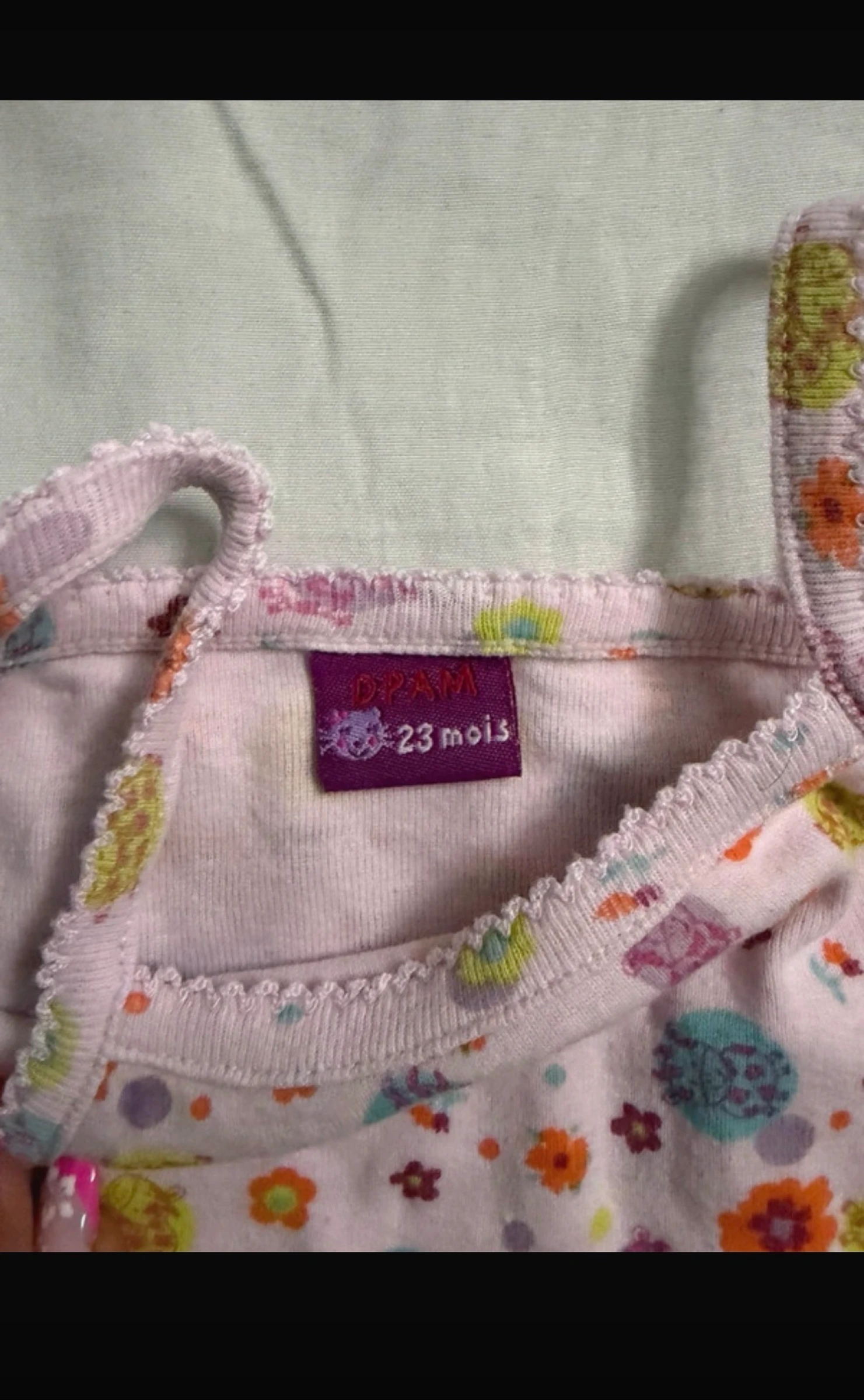 Roze bloemenprint babyjurkje met bretels voor meisjes - 23 maanden – photo 3